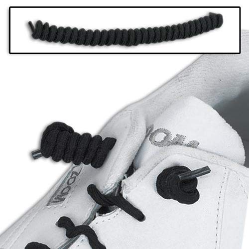 Homecraft Coiler Shoe Laces, Black, No Tie Laces for Users with Limited Finger Strength and Hand Functionality, Elastic Spiral Laces for Kids, Runners, and Users Who Struggle to Tie Shoes One Size - NewNest Australia