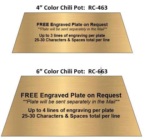 Decade Awards Chili Pot Color Resin Trophy, Small - Chili Cook-Off Award - 4 Inch Tall - Engraved Plate on Request - NewNest Australia