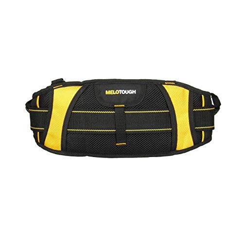 MeloTough Padded Electrician Tool Belt Tradesman Pro Padded Tool Belt With Back Support Heavy Foam Padding Carrying Handle,4 Suspenders D ring hook - NewNest Australia