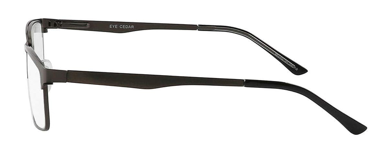 EYECEDAR Amcedar 5 pieces reading glasses men's rectangle frame metal gray stainless steel material spring hinges included computer reading glasses 1.50 5 colors mix 1.5 x - NewNest Australia