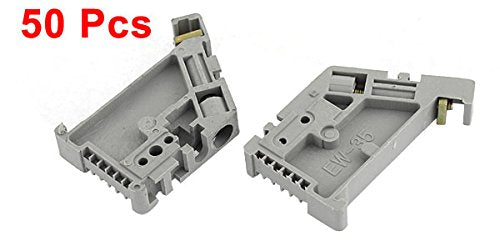 uxcell a15052000ux0058 50Pcs 35mm DIN Rail Terminal Block End Stopper Mounting Clips (Pack of 50) - NewNest Australia
