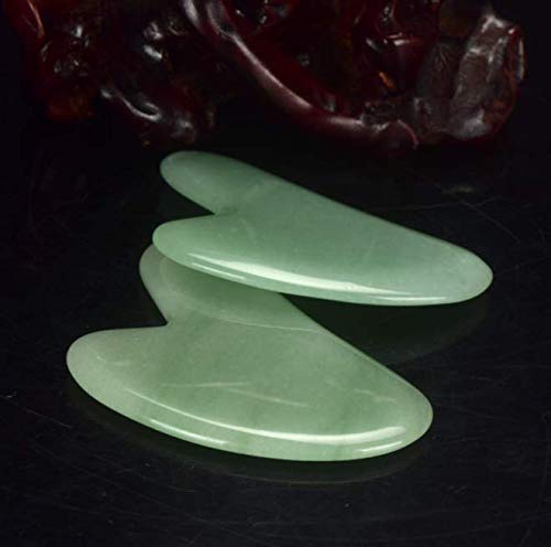 DNHCLL Gua sha Board Natural Jade Gua Sha Scraping Massage Tools, Stone Guasha Board for Face and Body Caring, SPA Acupuncture - NewNest Australia