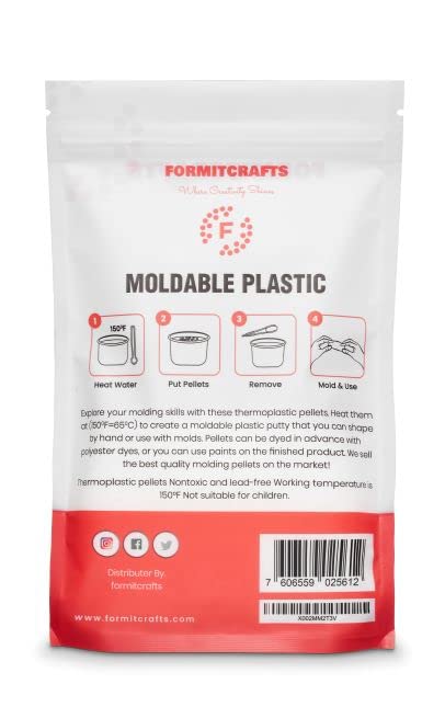 Thermoplastic Beads Pellets Mold-Able Pellets Polymorph 8 oz (Made in Spain) - NewNest Australia