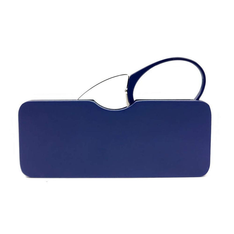 Unisex reading glasses, compact visual aid, mini nose clip, non-slip reading glasses, non-slip reading aid, always at hand (blue, +1.5) blue +1.5 - NewNest Australia