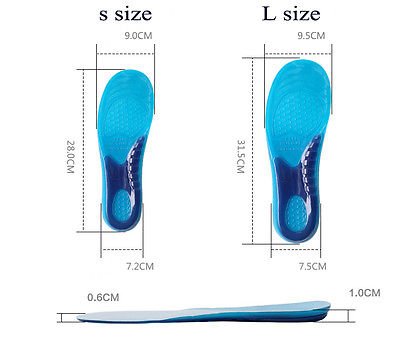 Massaging Orthotic Gel Insoles by FOUNDATION ™ Great for Comfort, Pain Relief, Arch Support, Worker's Boots & Sport Shoes (Mens - UK Size 8-12) Mens - UK size 8-12 - NewNest Australia