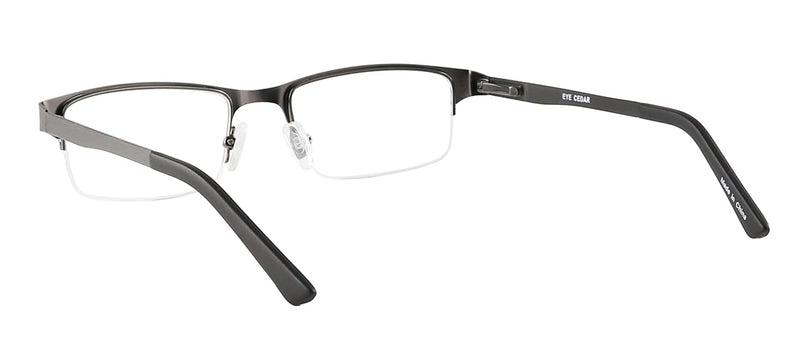 EYECEDAR 5 Pieces Reading Glasses Men Half Frame Rectangle Stainless Steel Material Metal Spring Hinges Included Sun Reading Glasses 1.50 +1.50 5 Colors Mixture - NewNest Australia