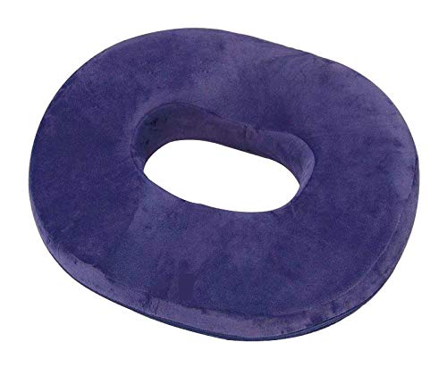 Homely Lee Donut Seat Cushion Memory Foam Reduces Pressure Ideal for Haemorrhoid and Piles Sufferers, Coccyx Pain, Post Natal and Post Surgery Pain Relief & Comfortable (Navy) Navy - NewNest Australia