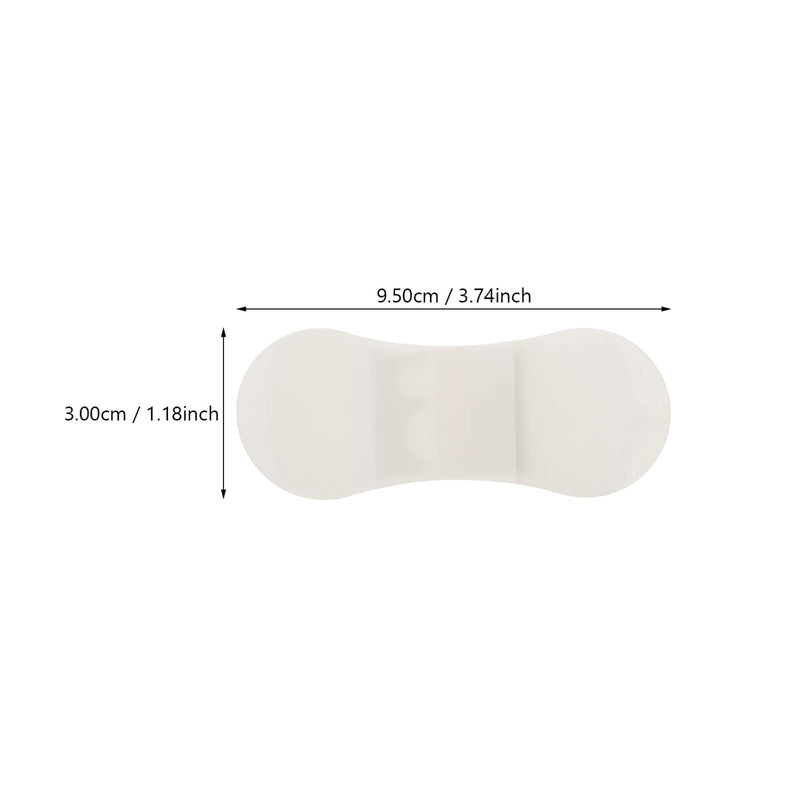 Healifty 6pcs Grip- Lok Securement Device for, PICC& Drain Hub Securement Flexible Material- Low Profile Design for Patient Comfort- Medical Supplies White 9.5x3x0.8cm - NewNest Australia