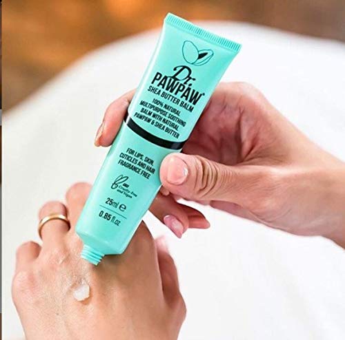 Dr. PAWPAW Shea Butter Balm - Multi-Purpose Balm, PawPaw Lip Balm, Shea Balm, Lip Balm, Skin Primer, Smooth Skin, Cracked Lips, Paw Paw, Vegan Beauty, Ethical Beauty, 10ml 10 ml (Pack of 1) Clear - NewNest Australia