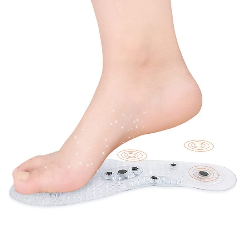 Magnetic Insoles Magnetic Massage Inserts Magnetic Pads Relieve Foot Fatigue Relax Sole Muscles Improve Blood Circulation Against Plantar Fasciitis Foot Pain 2 Pairs 42-45 Transparent - NewNest Australia