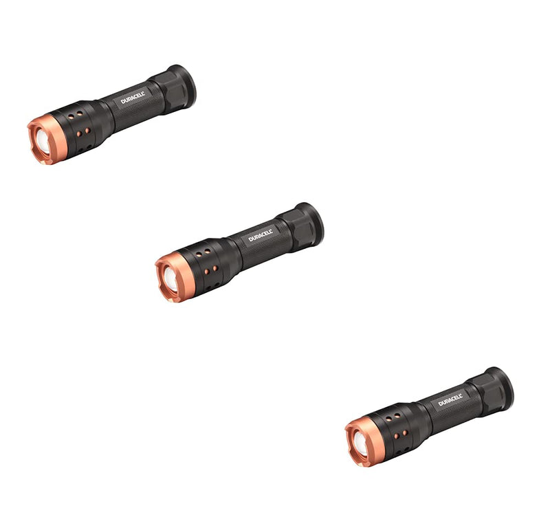 Duracell Ultra 550 Lumens Aluminum Flashlight 12 AAA Batteries Included (3 Pack) - NewNest Australia