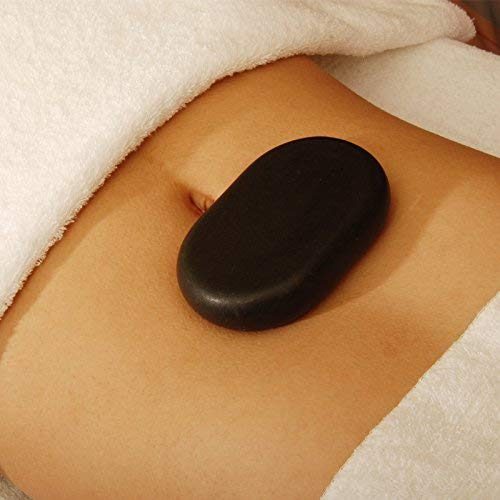 Master Massage Large Oval Basalt Hot Stone Set XXL Massage Stones 11.5 x 7.5 x 2.7 cm Pack of 4 100% Natural Stone - NewNest Australia