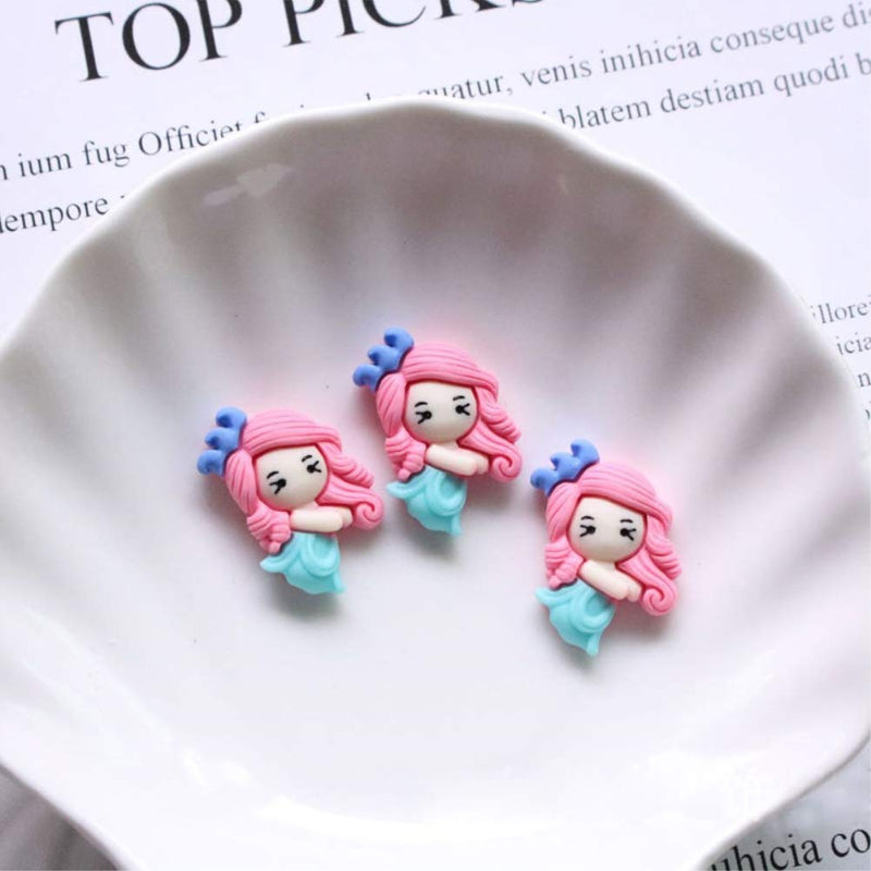 Yontree 15pcs Mixed Resin Flatback Cartoon Princess Charm Cute Ornaments DIY Phone Crafts Scrapbooking Decoration Jewelry Making - NewNest Australia