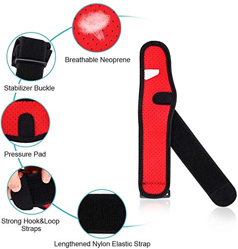 Zjchao Elbow Bandage Tennis Elbow Bandage Tennis Elbow Bandage Elbow Pads Volleyball With Extended Elastic Belt For Sprained Elbows, Arthritis, Tennis, Relieve Pain - NewNest Australia
