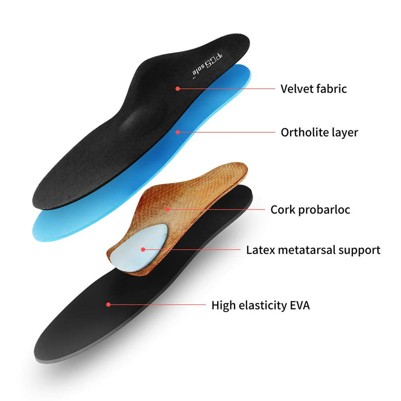 PCSsole High arch Orthopedic Insoles, Comfort Men's and Women's Insoles Work Shoes for Heel Spurs, Flat Feet, Plantar Fasciitis, Foot Pain - NewNest Australia