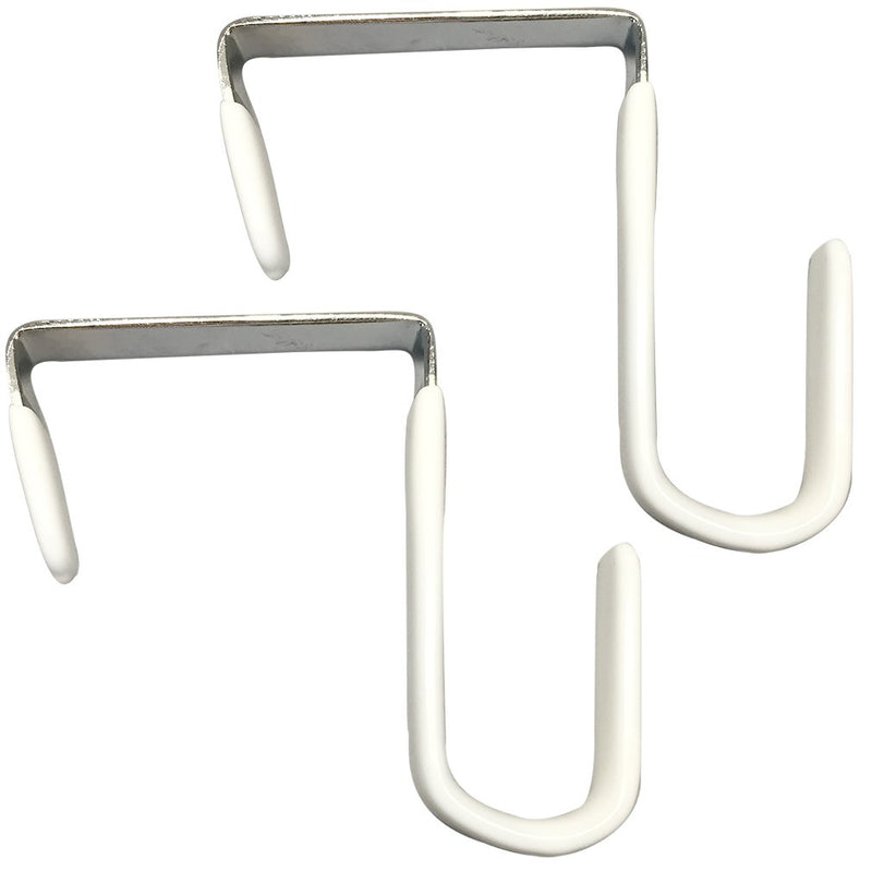 NewNest Australia - Evelots Over The Door Metal Hooks-Plastic Coated-Steel-Towel-Handbag-Coat-Set/8 Set of 8 