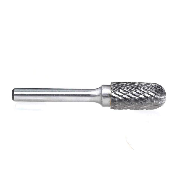 YUFUTOL SC-5 Tungsten Carbide Burr Cylinder Shape with Radius End Double Cut Rotary Burr File(1/2" Cutter Dia X 1"Cutter Length) with 1/4'' shank, 1pcs - NewNest Australia