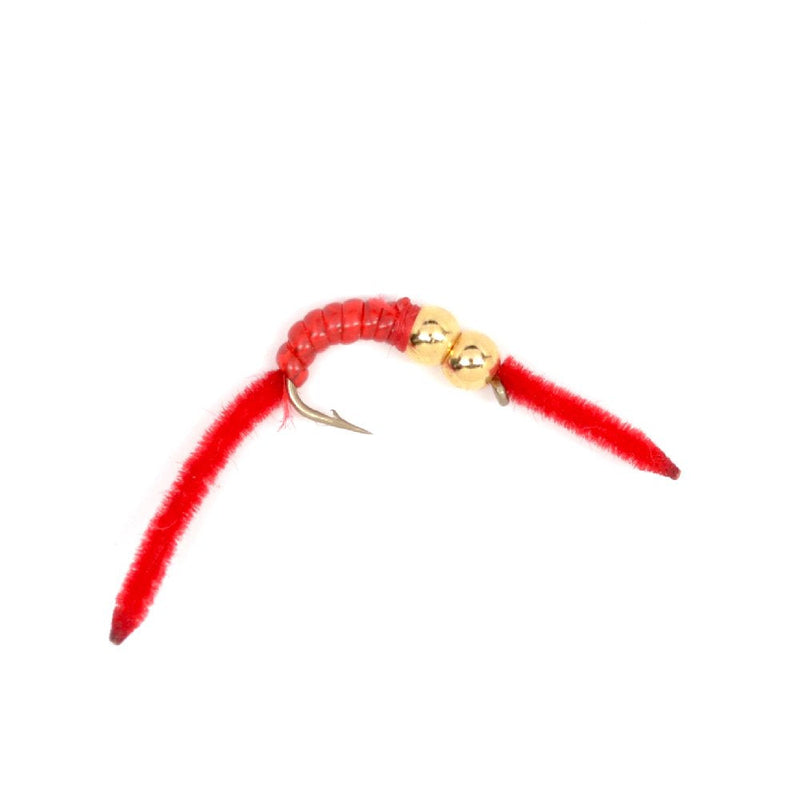 The Fly Fishing Place Trout Fly Assortment - San Juan Worm Power Bead 1 Dozen Wet Nymph Fly Fishing Flies - Hook Size 14-3 Each of 4 Patterns - NewNest Australia