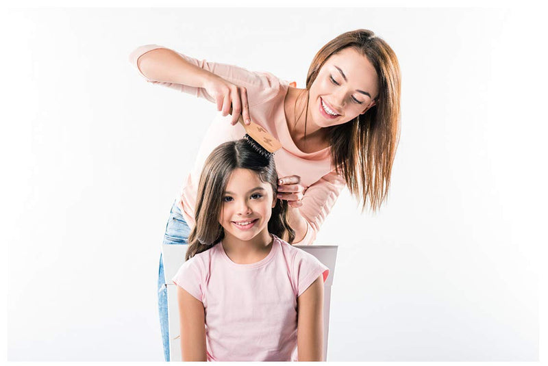 Hair Brush, Sosoon Portable Small Boar Bristle Paddle Hairbrush for Long Thick Curly Wavy Dry or Damaged Hair, Reducing Hair Breakage and Frizzy No More Tangle, 1 Pack Yellow2 - NewNest Australia