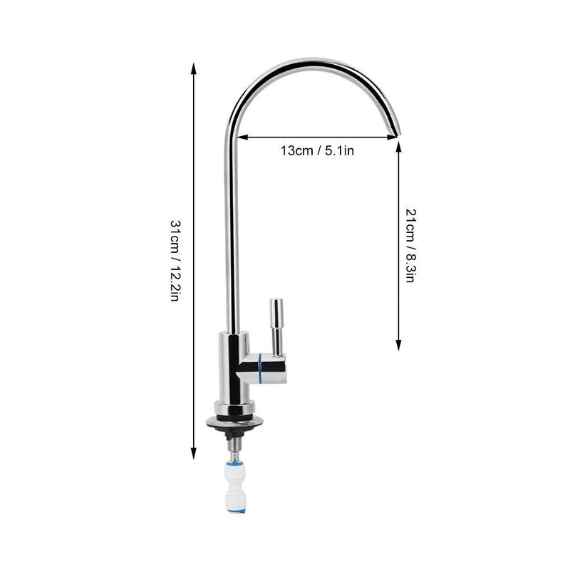 Water Faucet, Mini Swan Neck Drinking Water Filter Tap Reverse Osmosis Purifier Filtration Drinking Water Filter Faucet - NewNest Australia