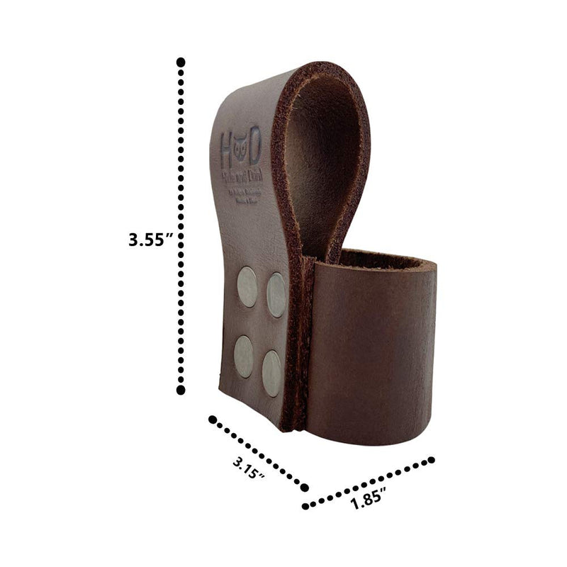 Hide & Drink, Leather Hammer Holder (Large) / Axe Holster / Tool Organizer / Sheath / Case / Woodwork, Handmade Includes 101 Year Warranty :: Bourbon Brown - NewNest Australia