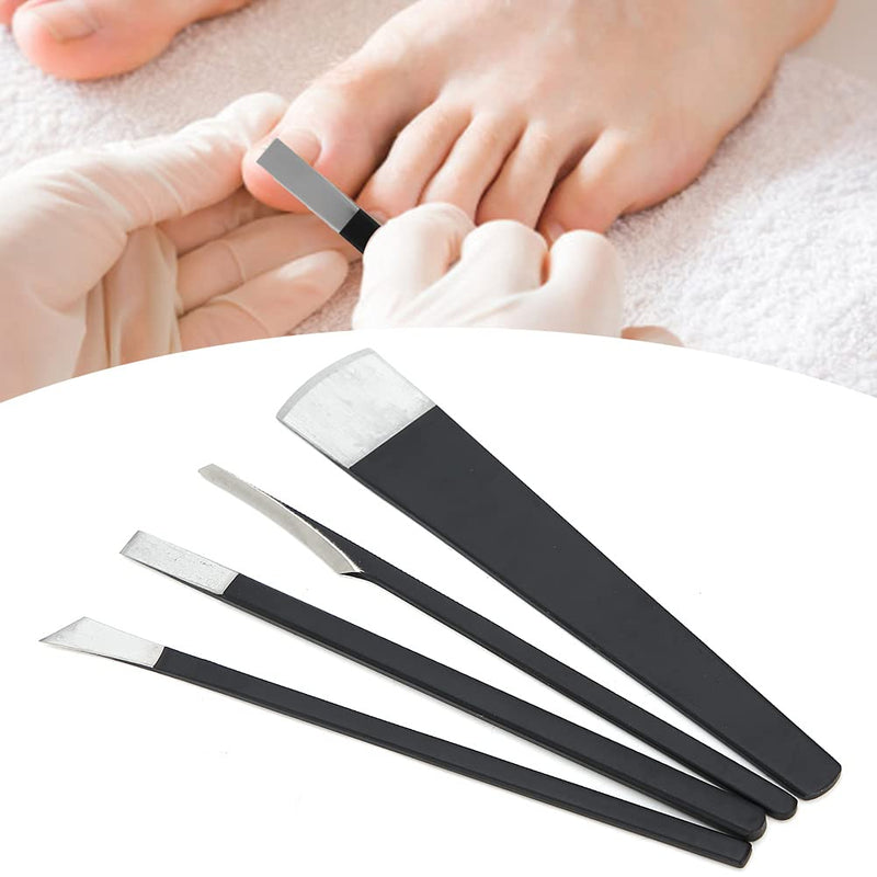 Pedicure Knife Set For Ingrown Toenails, 4-Piece Pedicure File Rasp Foot Callus Remover, Portable Foot Care Kit With Storage Bag, Professional Foot Repair Kit With Sharper - NewNest Australia