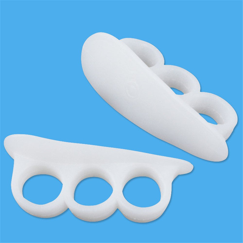 CAREOR 6 Pieces Hammer Toe Cushion - Hammer Toe Gel Pads Corrector & Straightener for Curled, Curved, Claw & Mallet Toe Relief - Right & Left Gel Support Crest Cushion (3 Hole White) - NewNest Australia