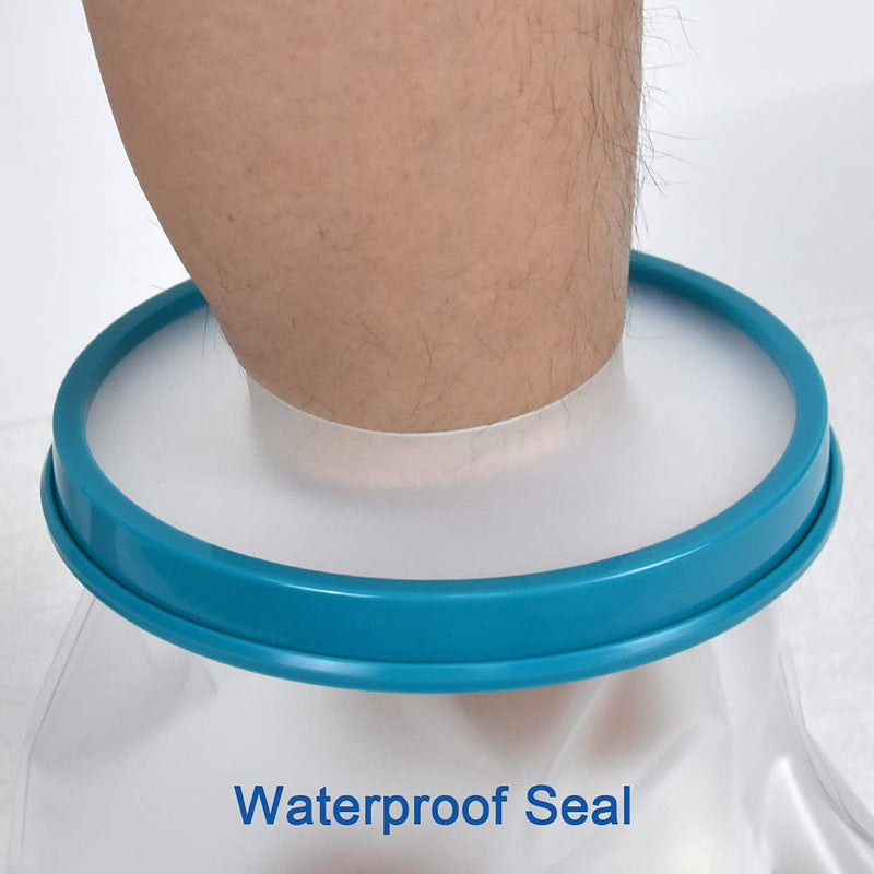 DESTRIC Non-Slip Waterproof Foot Cast Cover for Shower Bath, Foot Protector Adult Keep Ankle Leg Cast Bandage Dry, Watertight Shower Boot Bag for Broken Toe,Wound, Burns,Injuries, Reusable - NewNest Australia