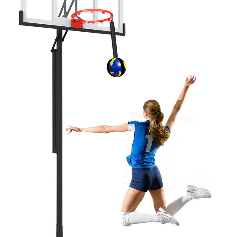 TOBWOLF Volleyball Spike Trainer, Volleyball Spike Training System for Basketball Hoop, Volleyball Equipment Training Aid Improves Serving, Jumping, Arm Swing Mechanics and Spiking Power - NewNest Australia