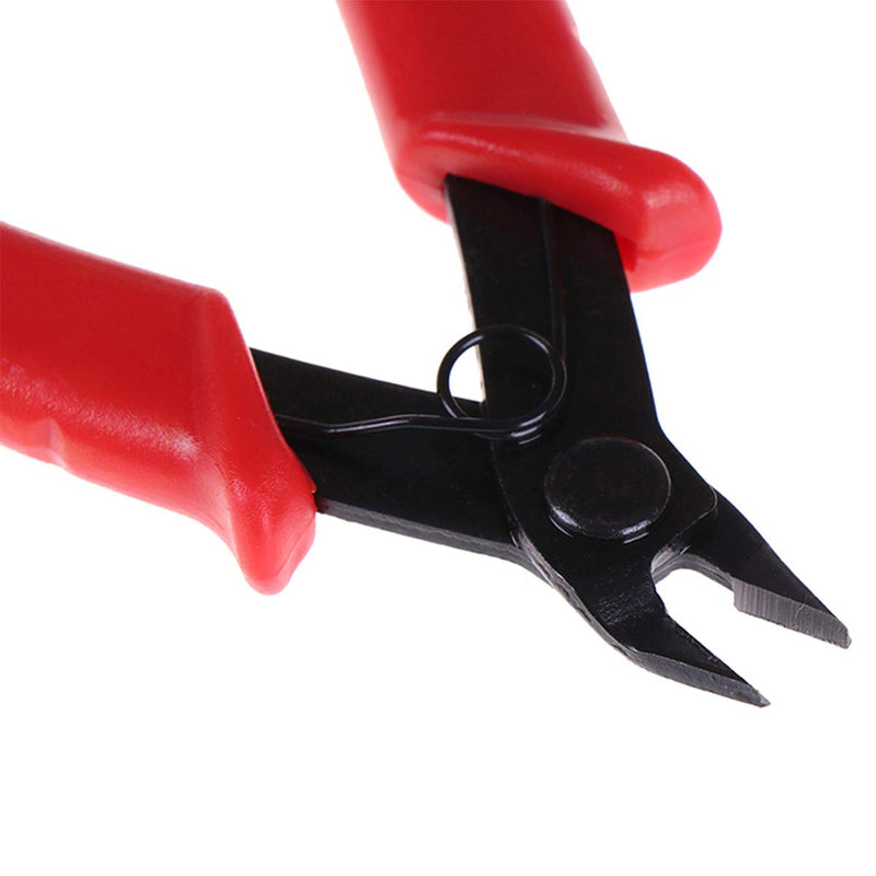 Flush Cutter, Wire Cutters, BS-8109 Wire Cutter Pliers, Flush Cutters, Nippers, Diagonal Cutter, Wire Cutters Side Cutter, Micro Shear Cutter Precision Electronics Siding Cutting Pliers 5 inch, Red 1 Pack -5" Red - NewNest Australia