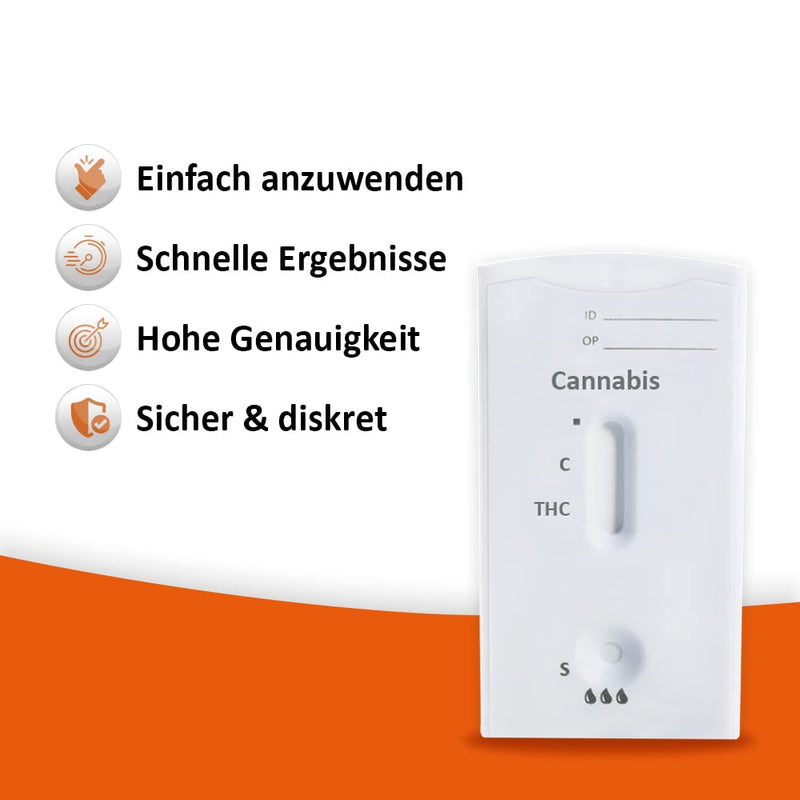 Self-Diagnostics Cannabis (Thc) Quick Drug Test - Marijuana - Hashish - Cut-Off: 50 Ng/Ml - 10 Test Cassettes - Drug Detection - Pipette Test - Urine Test - Thc Test - 5 Minutes Drug Test Urine - NewNest Australia