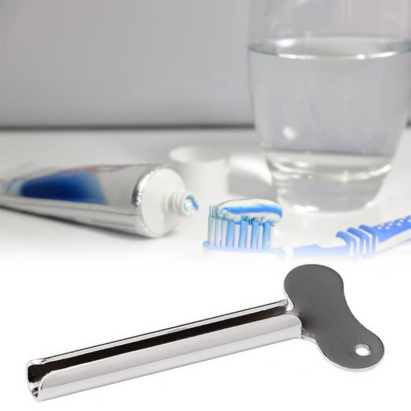4 Pcs Metal Tube Toothpaste Squeezer Key Stainless Steel Toothpaste Tube Silver Key Dispenser Tube Squeezer Roller for Toothpaste Cosmetic Oil Cream Paint Squeezer - NewNest Australia