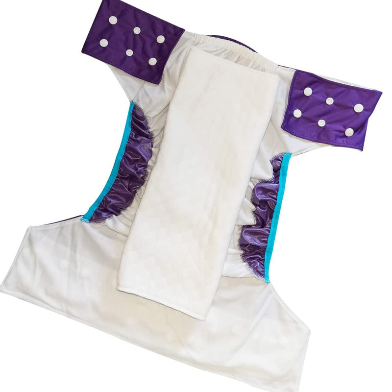 Incontinence Underwear for Men and Women, Washable Reusable Adult Diaper Pant, Adult Protective Underwear, Elderly Cloth Diaper, Easy to Dry Cloth Diaper, Cotton Diaper Pant, Leak Protection (Purple) Purple - NewNest Australia