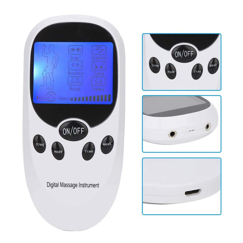 TENS Pain Relief Machine, Dual Output Digital Electronic Muscle Stimulator, Tens Massager for Back, Neck, Muscle and Joint Pain with 6 Massage Modes - NewNest Australia