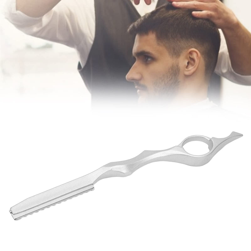 Hair Thinning Knife Feather Safety Razor Knife Comb Hair Styling Cutter Hair Cutting Aid Clip, Hair Trimmer, Hair Texture, Stainless Steel For Salon At Home, For Women For Men (Silver) - NewNest Australia