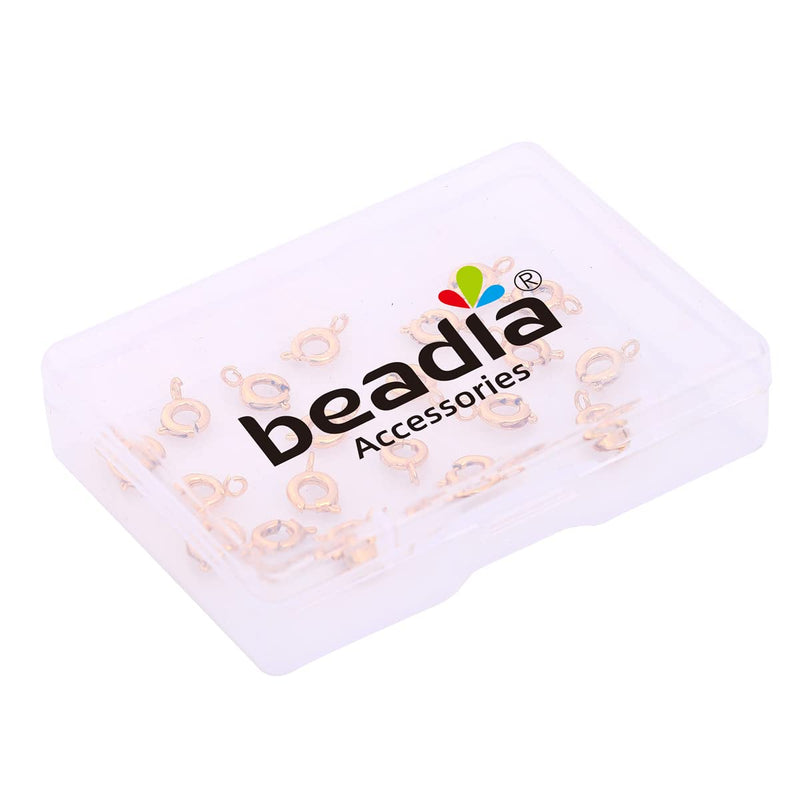 BEADIA 18K Gold Plated Spring Clasps 6mm 20pcs for Jewelry Making Findings - NewNest Australia