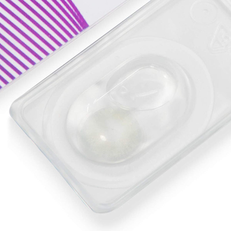 Glamlens Silicone Comfort Contact Lenses, Very Opaque And Natural Gray With Container, Jasmine Grey, 1 Pair (2 Pieces), Diameter 14.00, With And Without Prescription - NewNest Australia