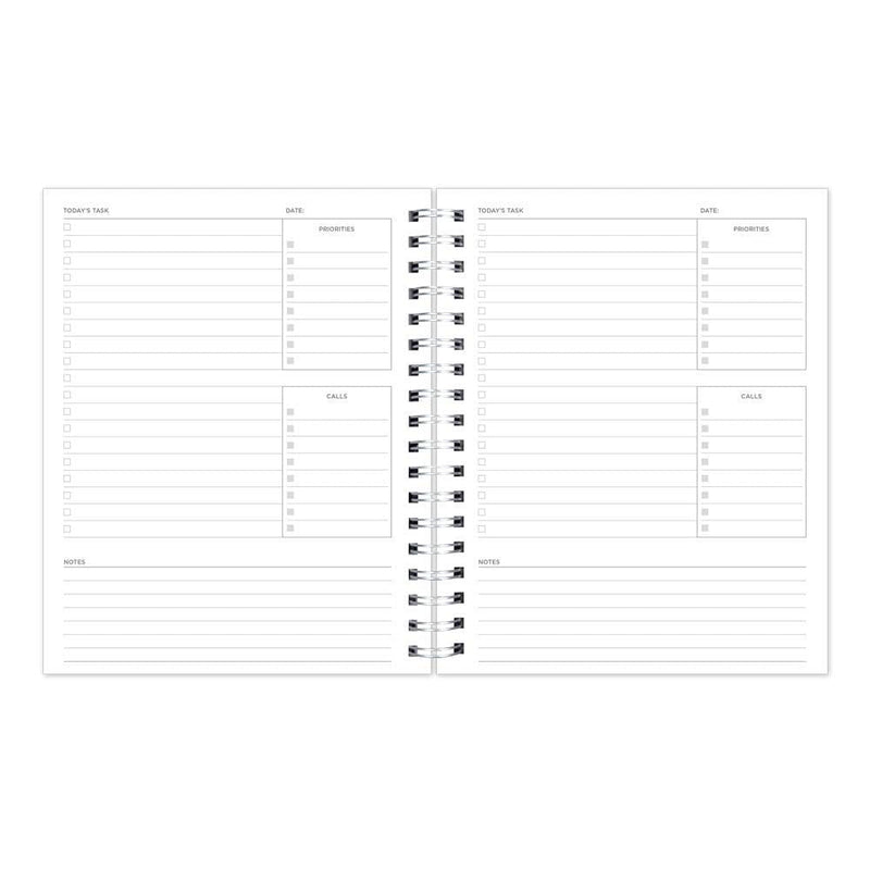 Blueline Undated Task Planner, Duvet Laminated Cover, Black, 9.25" x 7.25", 270 Pages (B310.81) - NewNest Australia