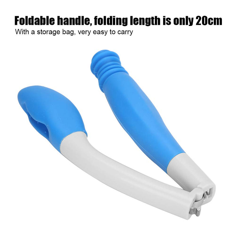 Foldable Toilet Aids Wiper, Long Handle Easywipe Bottom Wiper for Elderly, Soft Touch Comfort Self Wipe Assist Holder, Folding Personal Hygiene Aid to Assist Wiping - NewNest Australia