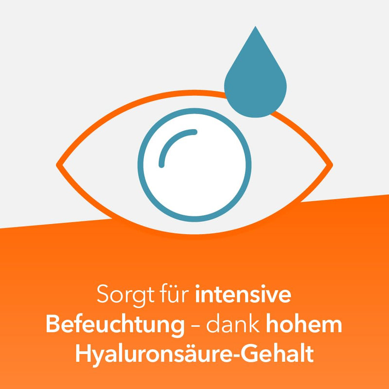 Hyaluron-ratiopharm gel eye drops: intensive moistening for dry eyes, compatible with soft and hard contact lenses, 2 x 10 ml - NewNest Australia