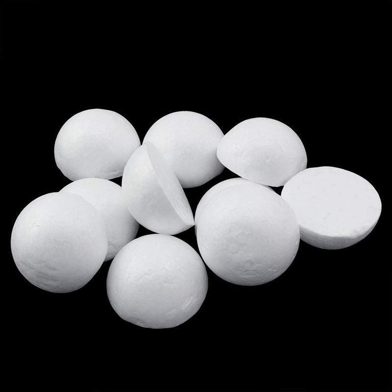 Batino 10PCS 2“ White Foam Balls Half Round Hemispherical Christmas Craft Ball Wedding Decoration DIY Art Decoration - NewNest Australia