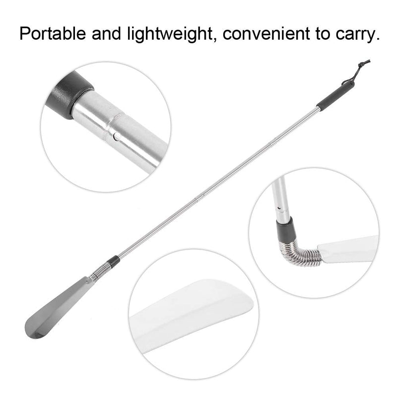 Multi Functional Handicap Adaptability Mobility Dressing Help, Stainless Steel Shoehorn with Leather Dressing Stick Reaching AidsMobility & Daily Living Aids - NewNest Australia