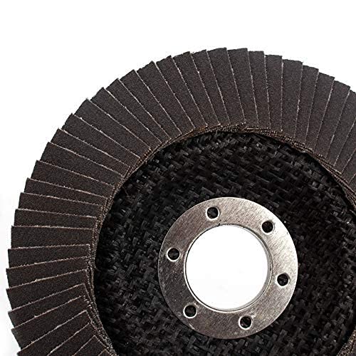 10Pack 4.5''x7/8'' Premium High Density Calcined Aluminum Oxide Flap Disc 320 Grit Type 29 320Grit - NewNest Australia