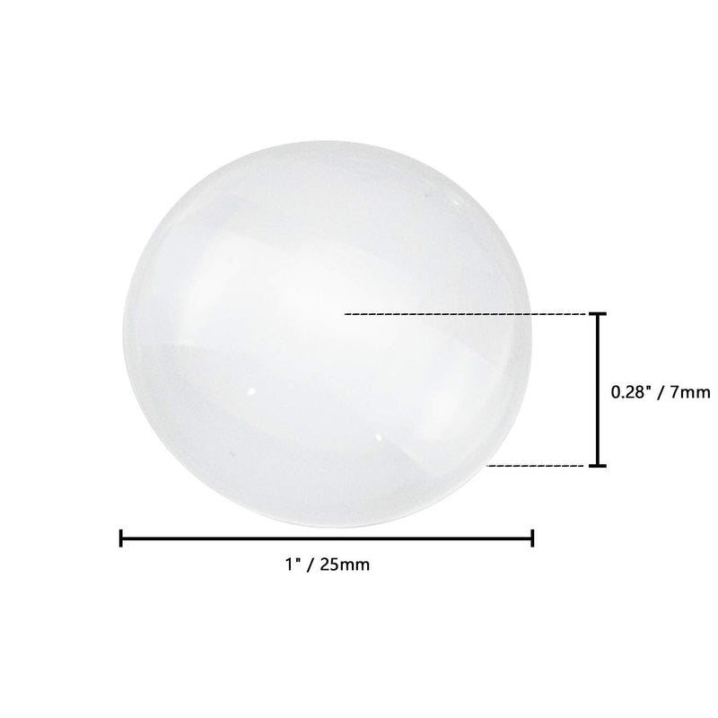 Foraineam 150 Pieces 1 inch Glass Dome Cabochons Crystal Clear Round Cabochon for Photo Pendant Craft Jewelry Making - NewNest Australia