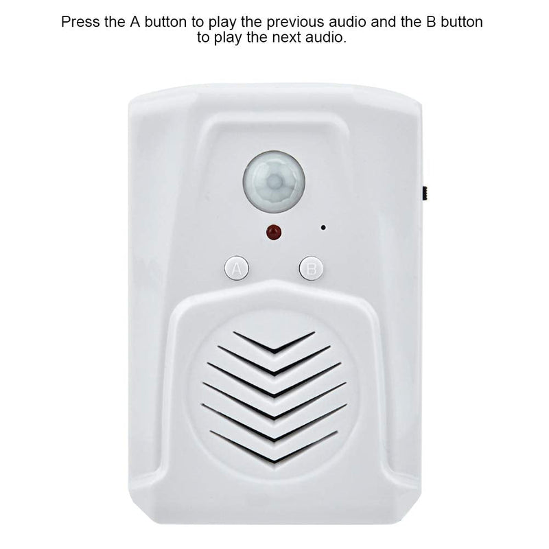 Tosuny Motion Sensor PIR Infrared Audio Player Doorbell, USB/Battery Powered Motion Sensor Activated Alarm MP3 Audio Player Infrared Induction Doorbell, Built-in speaker, 32M Flash Memory - NewNest Australia