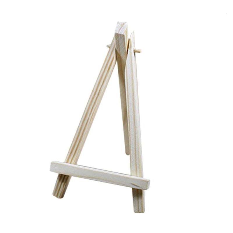 NewNest Australia - SK 12pcs Mini Wooden Easels Display Stand Photo Painting Display Portable Tripod Holder Stand- 6Inch (Wood) Wood 