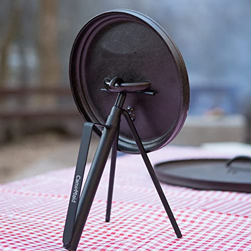 CampMaid Dutch Oven Kickstand & Lid Lifter - Durable Dutch Oven Lid Lifter - Lightweight & Portable Camp Cooking Accessories - Unique Camp Kitchen Equipment - Outdoor Cooking Essentials - NewNest Australia