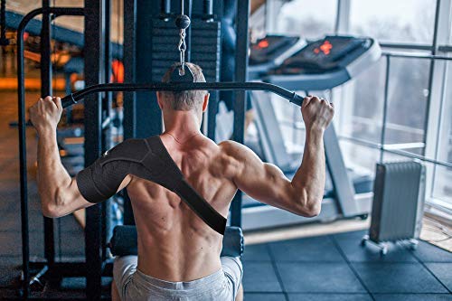 THX4COPPER Magnetic Shoulder Brace, Compression Support Wrap Belt, Adjustable Stabilizer,Arm Injury Prevention for Dislocated AC Joint, Labrum Tear, Pain, Arthritis, Bursitis, Scapula Tendonitis，LL Left L-XL - NewNest Australia