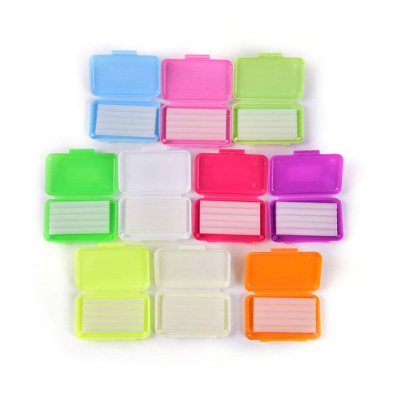 KISEER 12 Pack Colorful Orthodontic Wax Dental Wax for Braces Wearer (10 Color) - NewNest Australia