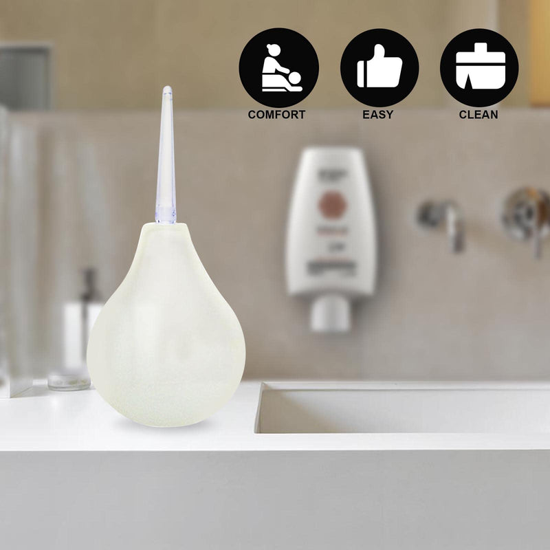 Enema Bulb Douche for Men & Women GWAWG 224 ML Reusable Cleaning Silicone Slim Nozzle Douche, Safe Comfortable Rubber Washing Cleaning Douche Kit - NewNest Australia